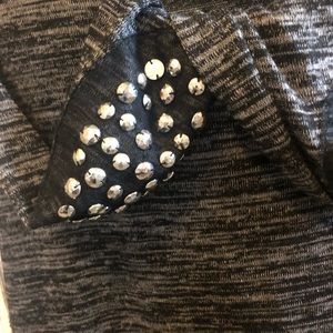 Studded elbow detail tunic